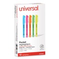 Office Jansan | Universal UNV08857 Chisel Tip Assorted Color Pocket Highlighters (12/Set) image number 1