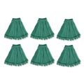 Mops | Rubbermaid Commercial FGT85206GR00 5 in. Green Headband Microfiber Tube Mop - Medium Green (6/Carton) image number 0