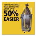 Trash & Waste Bins | Rubbermaid Commercial FG262000YEL 20 gal. Vented Round Plastic Brute Container - Yellow image number 8