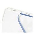 Office Jansan | Avery 11445 Index Maker 11 in. x 8.5 in. 3-Tab Print and Apply Clear Label Dividers - White (25/Box) image number 1