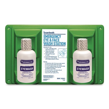 Boardwalk Emergency Eyewash Station with 16 oz. Bottles (6/Kit)