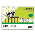 Cleaning Cloths | Scotch-Brite PROFESSIONAL 74CC 3.6 in. x 6.1 in. 0.7 in. Thick Medium-Duty Scrubbing Sponge - Yellow/Green (10/Pack) image number 0