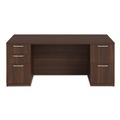 Office Desks & Workstations | Alera AE1NZK-UF3672FF HRG 72 in. x 36 in. x 29 in. Seville Series Double Pedestal Desk - Mahogany image number 2