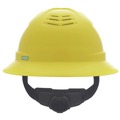  | MSA 10215832 V-Gard C1 Fas-Trac III Full Brim Vented Hard Hat - Yellow image number 2