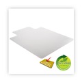Office Chair Mats | Deflecto CM14113COM 36 x 48 SuperMat Frequent Use Lipped Roll Chair Mat for Med Pile Carpet - Clear image number 4