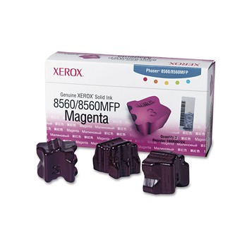 Xerox 108R00724 3400 Page Yield Solid Ink Sticks for Phaser 8560/8560MFP - Magenta (3/Box)