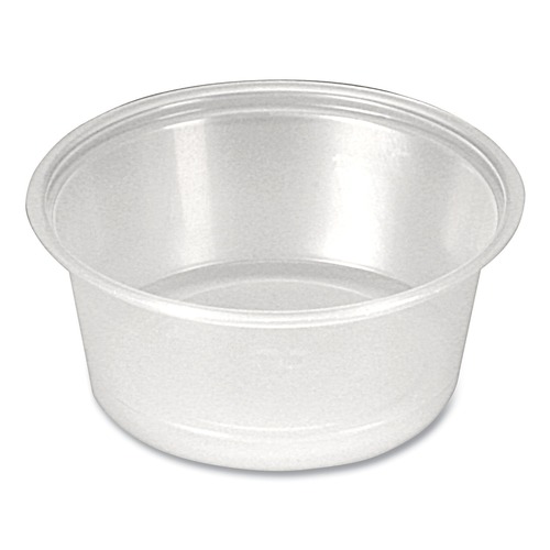 Food Service | Fabri-Kal PPC150 1.5 oz Plastic Portion Cups - Clear (2500/Carton) image number 0