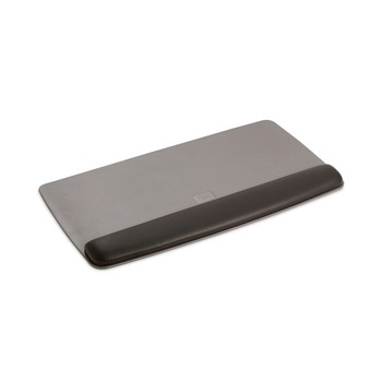 3M 19.6 in. x 10.6 in. Antimicrobial Gel Keyboard Wrist Rest Platform - Black/Gray/Silver