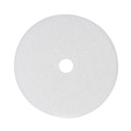 Cleaning & Janitorial Accessories | Boardwalk BWK4024WHI 24 in. Polishing Floor Pads - White (5/Carton) image number 0