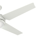 Ceiling Fans | Hunter 59073 52 in. Sonic White Ceiling Fan with Light with Handheld Remote image number 1