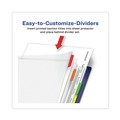 Office Jansan | Avery 16741 8-Tab 11 in. x 8.5 in. Easy View Plastic Dividers with Multicolored Tabs and Sheet Protector - Clear (1-Set) image number 7
