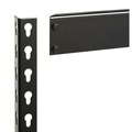 Office Filing Cabinets & Shelves | Alera 26109 30 in. x 16 in. x 60 in. 4-Shelf Steel Shelving Unit with Particleboard Shelves - Black image number 2