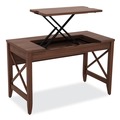  | Alera WDE4824-T-WA 47.25 in. x 23.63 in. x 29.5 in. to 43.75 in. Sit-to-Stand Table Desk - Modern Walnut image number 1