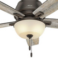 Ceiling Fans | Hunter 53342 52 in. Donegan Onyx Bengal Ceiling Fan with Light image number 7