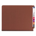 Office Jansan | Smead 26860 6 SafeSHIELD Fasteners 2 in. Expansion 2 Dividers Letter Size End Tab Pressboard Classification Folders - Red (10/Box) image number 0