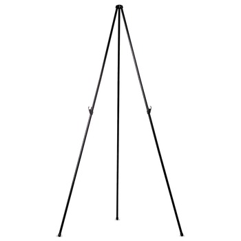MasterVision 61-1/2 in. Steel Heavy-Duty Instant Easel - Black