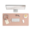 Desk Accessories & Office Organizers | Smead 64829 36 x 17 Vegan Leather Desk Pads - Light Pink image number 5