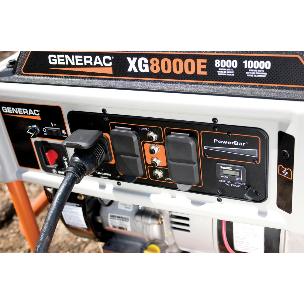 Generac XG8000E XG Series 8,000 Watt Electric-Manual Start Portable