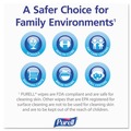 Hand Wipes | PURELL 9111-12 5.78 in. x 7 in. Premoistened Hand Sanitizing Wipes - Fresh Citrus, White (12/Carton) image number 2