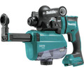 Concrete Dust Collection | Makita XRH12ZW 18V LXT Lithium-Ion Brushless 11/16 in. AVT SDS-PLUS AWS Capable Rotary Hammer with HEPA Dust Extractor (Tool Only) image number 1