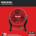 Jobsite Fans | Factory Reconditioned Craftsman CMCE001BR V20 Lithium-Ion Cordless Jobsite Fan (Tool Only) image number 1