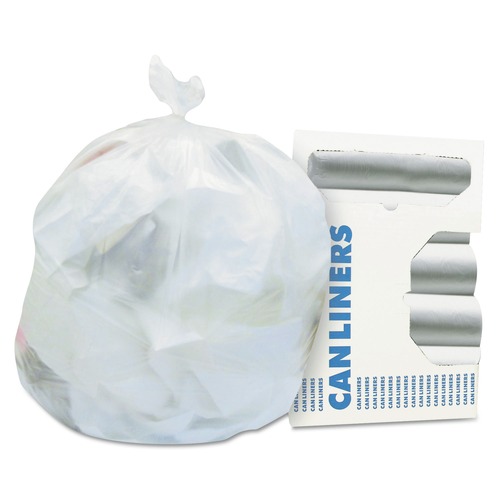 Percentage Off | Heritage H4832RC 24 in. x 32 in. 16 gal. 0.35 mil Linear Low-Density Can Liners - Clear (500/Carton) image number 0