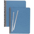 Office Jansan | ACCO A7025972A 8.5 in. x 11 in. 3 in. Capacity 2-Hole Prong Fastener Pressboard Report Cover with Tyvek Reinforced Hinge - Light Blue image number 1