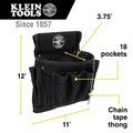 Cases and Bags | Klein Tools 5719 PowerLine Series Electrician's 18 Pocket Utility Pouch image number 1