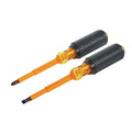 Screwdrivers | Klein Tools 33532-INS 2-Piece 1000V Insulated Slotted and Phillips Screwdriver Set image number 1