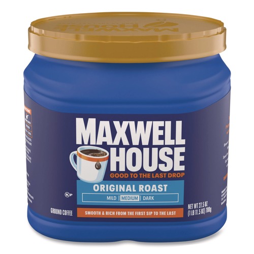 Maxwell House 4300009422 27.5 oz. Canister Coffee - Original Roast