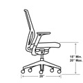 Office Chairs | HON HONFXTSAMAX25NL Flexion 14.81 in. to 19.7 in. Seat Height Supports Up to 300lb Mesh Back Task Chair - Black/Basalt image number 5
