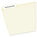 Office Jansan | Avery 05230 0.66 in. x 3.44 in. Removable File Folder Labels with Sure Feed Technology - White (7/Sheet, 36 Sheets/Pack) image number 1