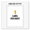  | Avery 60501 8.5 in. x 11 in. UltraDuty GHS Chemical Waterproof and UV Resistant Labels - White (50/Box) image number 8