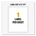 Office Jansan | Avery 60501 UltraDuty 8.5 in. x 11 in. GHS Chemical Waterproof and UV Resistant Labels - White (50/Box) image number 8
