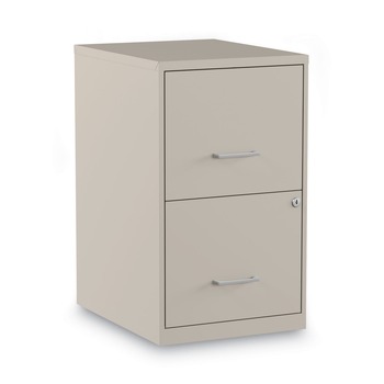 Alera 2806662 14 in. x 18 in. x 24.1 in. Soho 2-Drawer Vertical Letter File Cabinet - Putty