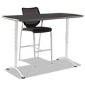  | Iceberg 69317 ARC 30 in. x 60 in. x 30 - 42 in. Height-Adjustable Table - Graphite/Silver image number 8