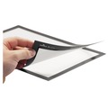 Floor Signs | Durable 491301 DURAFRAME 5.5 x 8.5 Sign Holder - Black Frame (2/Pack) image number 3