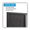 Office Jansan | MasterVision MX04433168 24 in. x 18 in. Designer Combo MDF Wood Frame Fabric Bulletin/Dry Erase Board - Charcoal/Gray/Black image number 6
