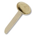 Office Jansan | ACCO A7071506A 1.5 in. Capacity No. 6 Brass Prong Paper Fasteners - Brass (100/Box) image number 3
