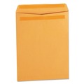 Universal UNV35291 9.5 in. x 12.5 in. Square Flap Self-Stick Open-End Catalog Envelopes - Brown Kraft (250/Box) image number 0