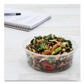 Food Service | Dart MN8-0100 4.1 in. x 1.14 in. 8 oz MicroGourmet Plastic Food Container - Clear (500/Carton) image number 4