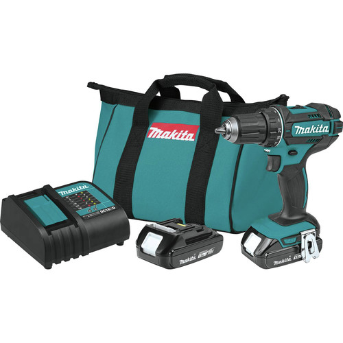 Drill Drivers | Makita XFD10SY 18V LXT Lithium-Ion Compact 1/2 in. Cordless Driver-Drill Kit (1.5 Ah) image number 0