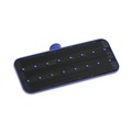 Mops | Boardwalk BWK00405EA 4 in. x 9 in. Plastic Swivel Pad Holder - Blue image number 1