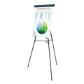  | MasterVision FLX09101MV Adjusts 35 in. to 64 in. High Telescoping Tripod Display Easel - Metal, Black image number 1