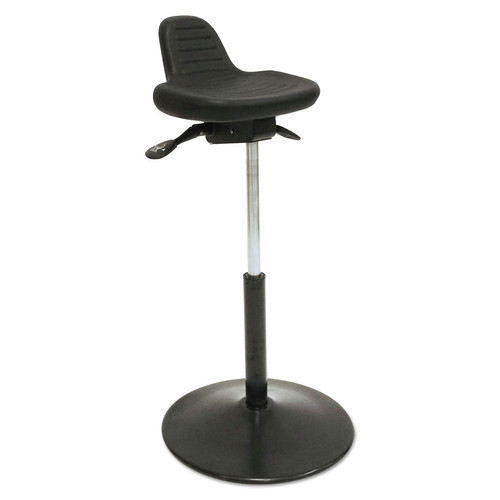  | ShopSol 1010276 Pneumatic Sit-Stand Stool, Black, Polyurethane image number 0