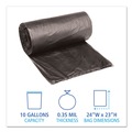 Just Launched | Boardwalk H4823RKKR01 24 in. x 23 in. 10 gal. 0.35 mil. Low-Density Waste Can Liners - Black (500/Carton) image number 2