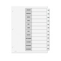 Office Jansan | Avery 11126 Ready Index 11 in. x 8.5 in. 12-Tab Jan. to Dec. Customizable TOC Dividers - Black and White (1-Set) image number 2