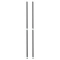 Office Filing Cabinets & Shelves | Alera ALESW59PO36BL 36 in. Stackable Posts For Wire Shelving - Black (4/Pack) image number 1