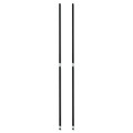  | Alera ALESW59PO36BL 36 in. Stackable Posts For Wire Shelving - Black (4/Pack) image number 1