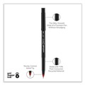 Pens | uni-ball 60042 ONYX Extra-Fine 0.5 mm Roller Ball Pen - Black/Red Barrel (1-Dozen) image number 3